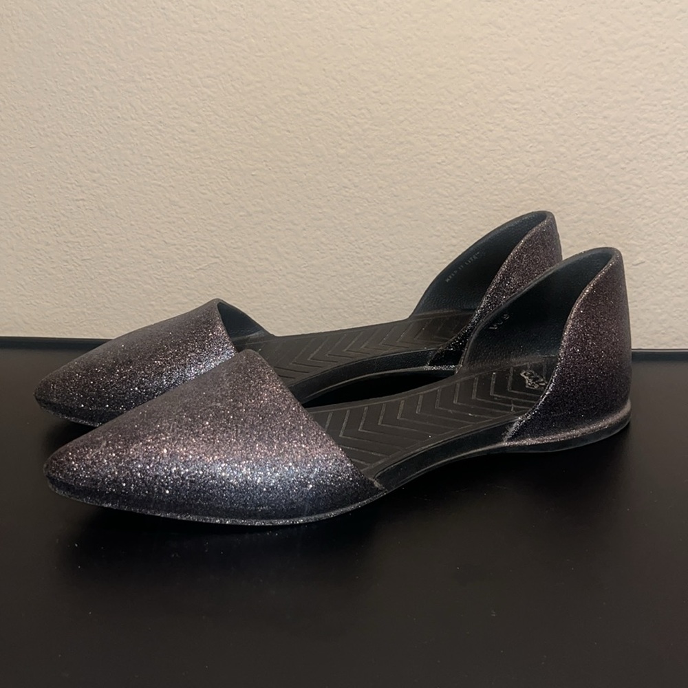 Native Women’s Glitter Pointed Toe Flat Size 9